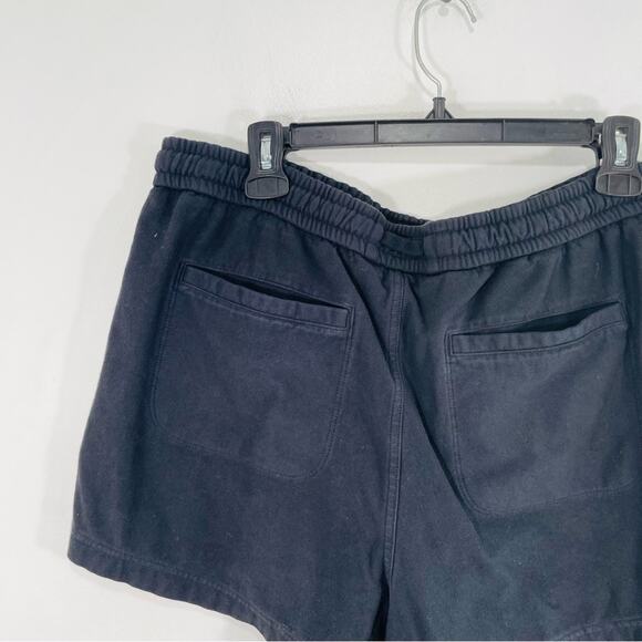 Athleta Farallon Black Mid Rise Drawstring Waist Organic Cotton Shorts 16 - Picture 8 of 14